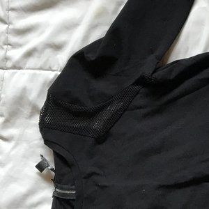 Banana Republic black Mesh Shoulder Sweater